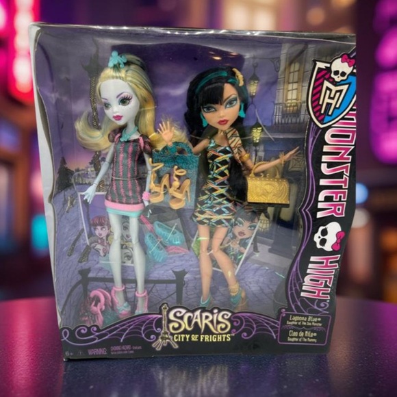 Monster High dolls Scaris city of frights Lagoons Blue& Cleo Nile 2012 NIB - Picture 6 of 10